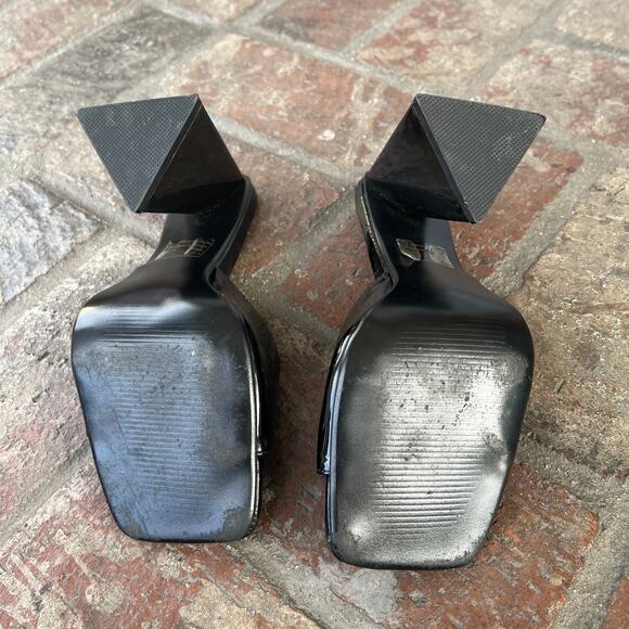 Cape Robbin Marty Patent Faux Leather Heels Size 6.5 - Picture 4 of 4